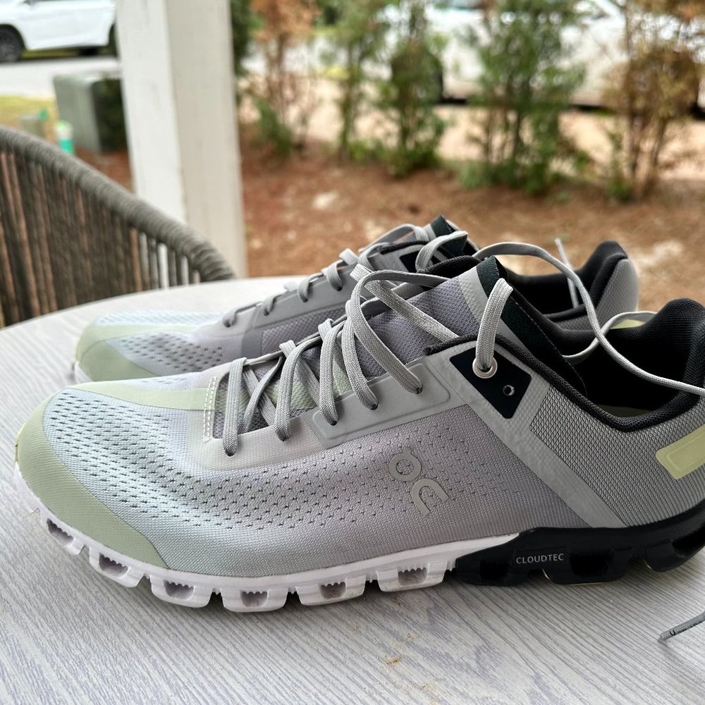 ON Cloudflow Men's Running Shoes in Alloy Magnet 12 M